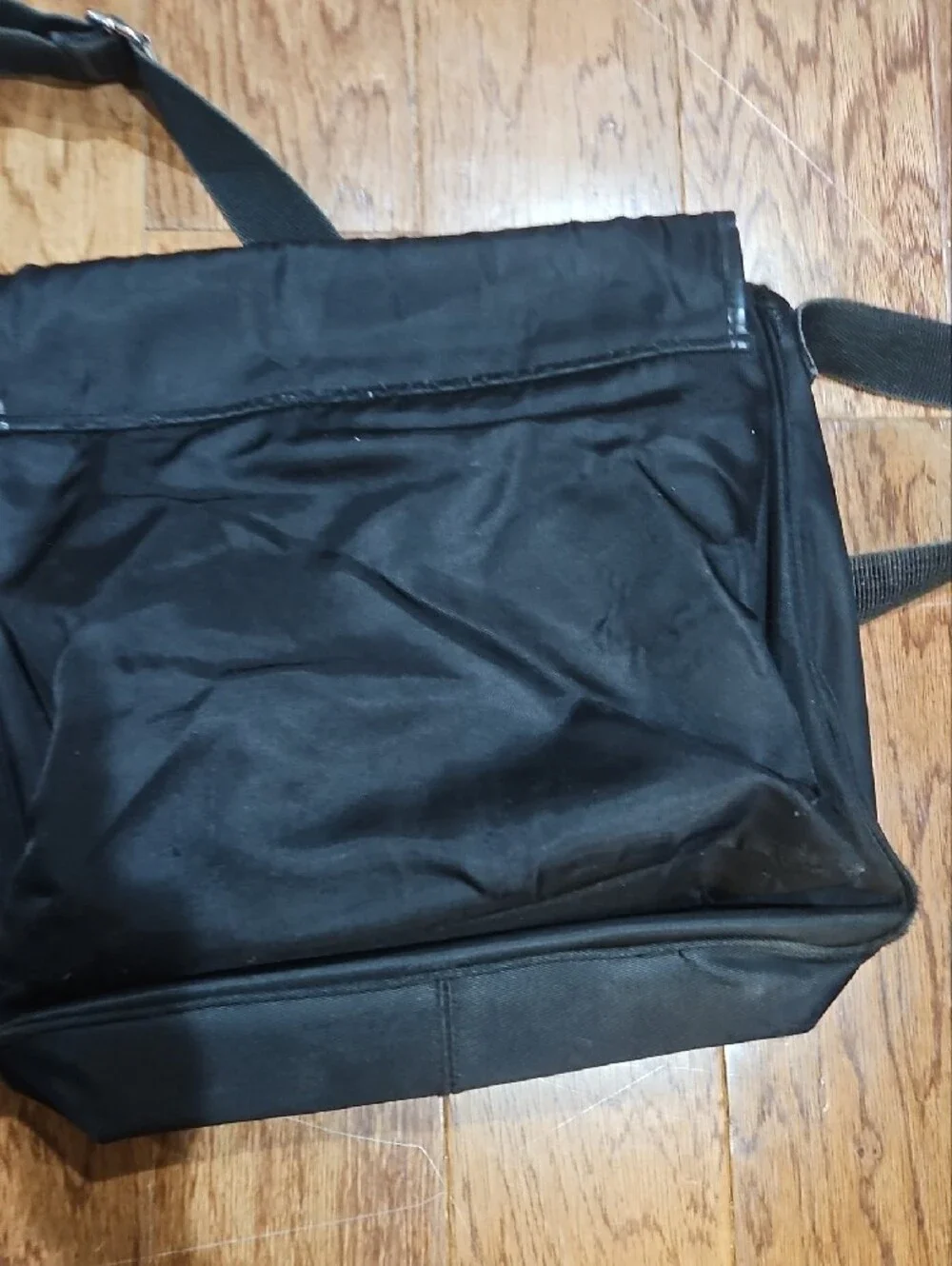 Polo by Ralph Lauren Black Polo Sport Messenger Bag with Flag Detail